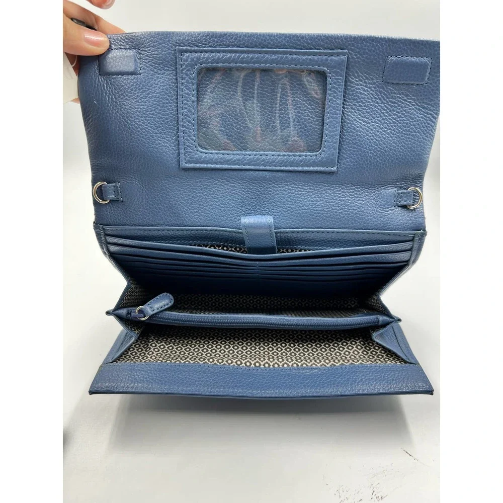 Brighton Flap Organizer Crossbody Bag Blueprint  NWT - Picture 6 of 7